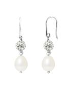 Boucles d'oreilles Nerveuse Argent Perles d'Eau Douce blanches