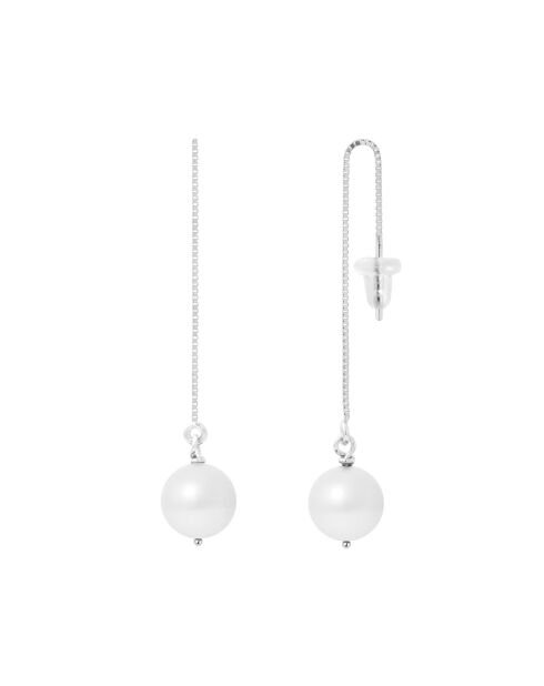 Boucles d'oreilles Argent Perles d'Eau Douce blanches