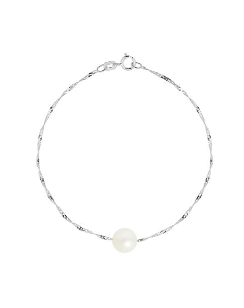 Bracelet Liane Or Blanc Perle d'Eau Douce blanc naturel