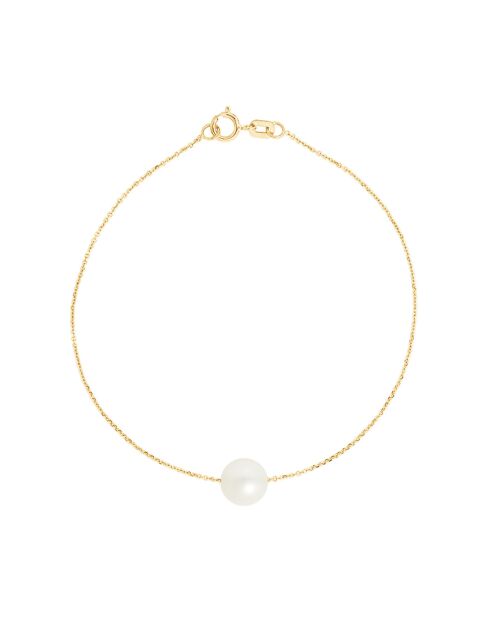 Bracelet Leilani Or Jaune & Perle d'Eau Douce blanc naturel