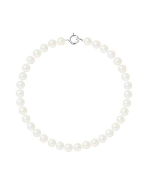Bracelet Rang Or Blanc Perles d'Eau Douce blanches