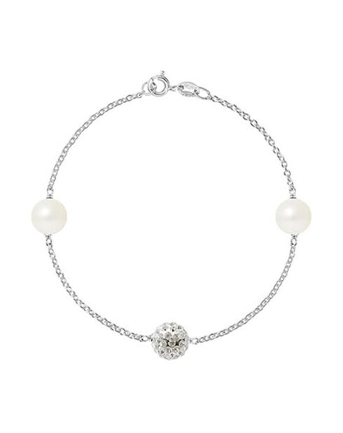 Bracelet Prestige Argent Perles d'Eau Douce blanches