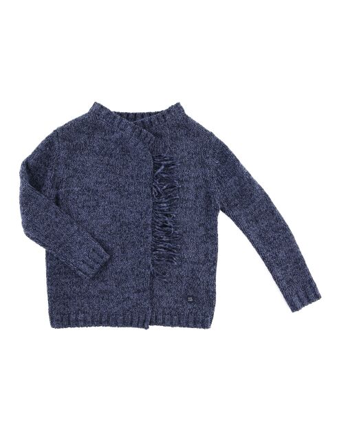 Gilet à franges Piper bleu