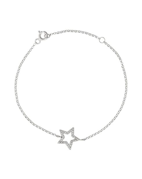 Bracelet Perfect star Diamants 0.09 ct or blanc