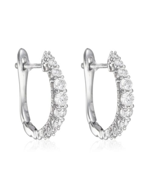 Boucles d'oreilles Euphorie Diamants 0.30 ct or blanc