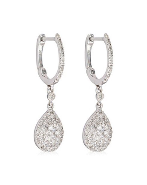 Boucles d'oreilles Princesse Stella Diamants 0.33 ct or blanc