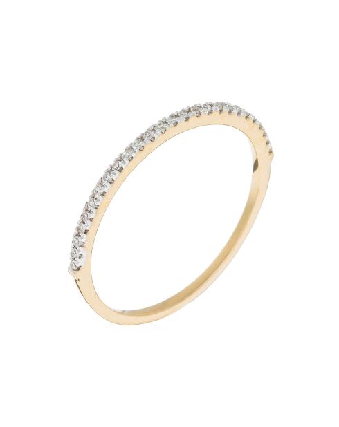 Bague Belle Alliance diamants 0,08 ct or jaune