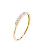Bague Alliance Romantic love Diamants 0.02 ct or jaune