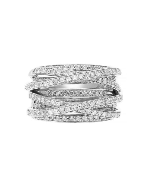 New Entrelacs Candides Diamonds Anello in oro bianco 0,99 ct