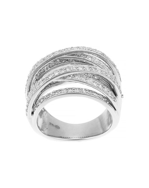 New Entrelacs Candides Diamonds Anello in oro bianco 0,99 ct