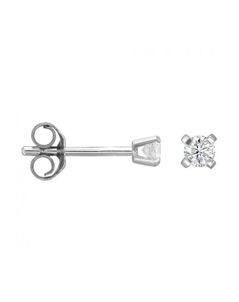 Boucles d'oreilles Ma Puce Diamants 0.10 ct or blanc