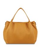 Bolso Allegra de piel camel - 30x20x14 cm