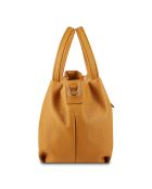 Bolso Allegra de piel camel - 30x20x14 cm