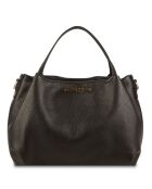 Zwarte Allegra leren handtas - 30x20x14 cm