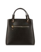 Bolso de mano de piel Black Flamme - 28x24x14 cm