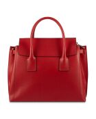 Sac à main en Cuir Jane rouge - 36x35x24 cm