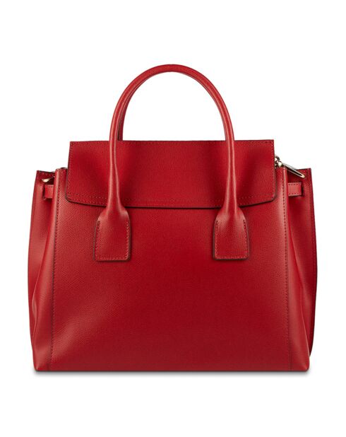 Sac à main en Cuir Jane rouge - 36x35x24 cm