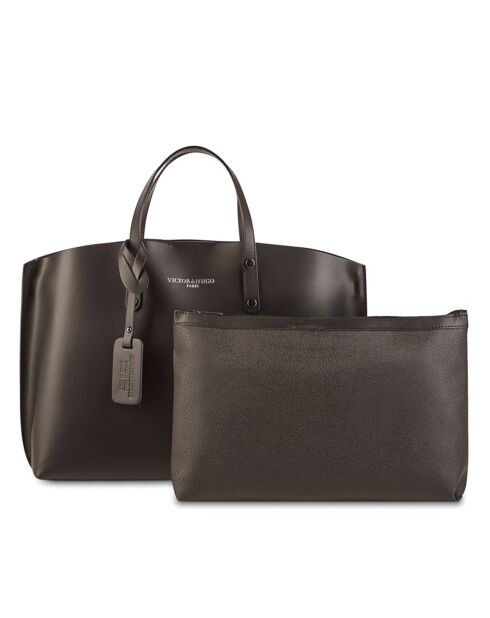 Borsa e marsupio Livel in pelle nera - 45x12x31 cm