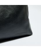 Sac cabas en Cuir Ly noir - 40x29.5x11 cm