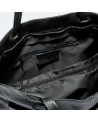 Sac cabas en Cuir Ly noir - 40x29.5x11 cm