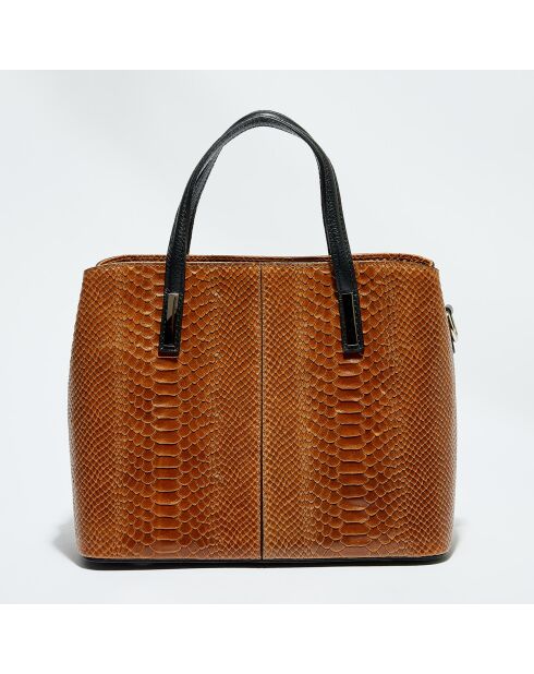 Braune Rafa Lederhandtasche - 32x25x13,5 cm