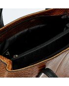 Braune Rafa Lederhandtasche - 32x25x13,5 cm