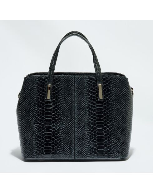 Bolso de mano de piel Rafa negro - 32x25x13,5 cm