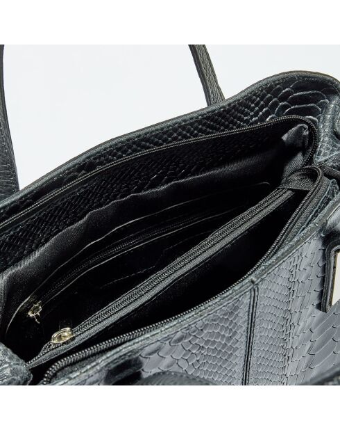 Bolso de mano de piel Rafa negro - 32x25x13,5 cm