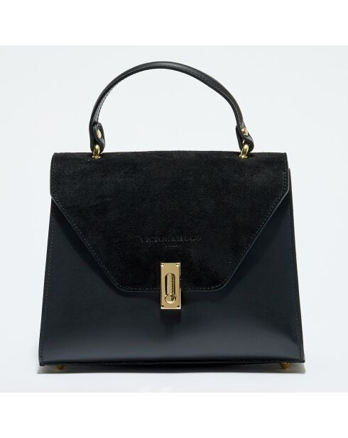 Black Shak Lederhandtasche - 23,5 x 20 x 10 cm