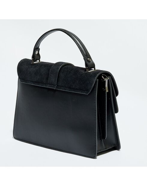 Eric schwarze Lederhandtasche - 28x19x19 cm