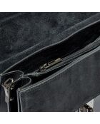 Eric schwarze Lederhandtasche - 28x19x19 cm