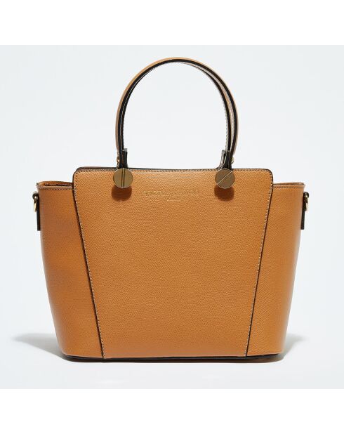 Cavoli Handtasche aus Kamelleder - 30x14,5x20,5 cm