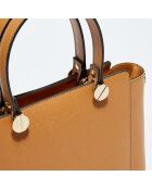Cavoli Handtasche aus Kamelleder - 30x14,5x20,5 cm