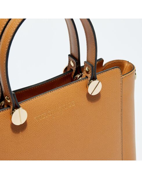 Cavoli Handtasche aus Kamelleder - 30x14,5x20,5 cm