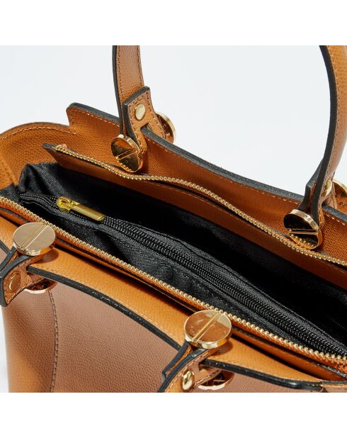 Cavoli Handtasche aus Kamelleder - 30x14,5x20,5 cm