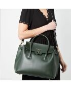 Borsa Jane in pelle verde scuro - 36x35x24 cm