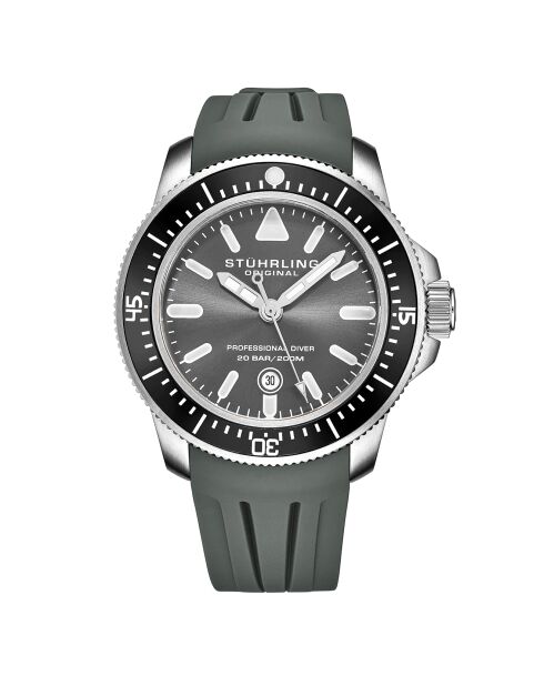 Montre Homme en Silicone  Quartz Aquadiver grise