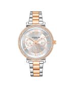 Montre Femme en Acier Quartz Multi-fonctions Symphony argenté/rose