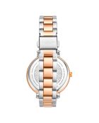 Montre Femme en Acier Quartz Multi-fonctions Symphony argenté/rose