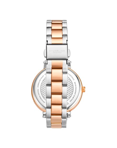 Montre Femme en Acier Quartz Multi-fonctions Symphony argenté/rose