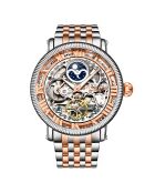 Montre Homme en Acier Automatique Legacy argenté/rose