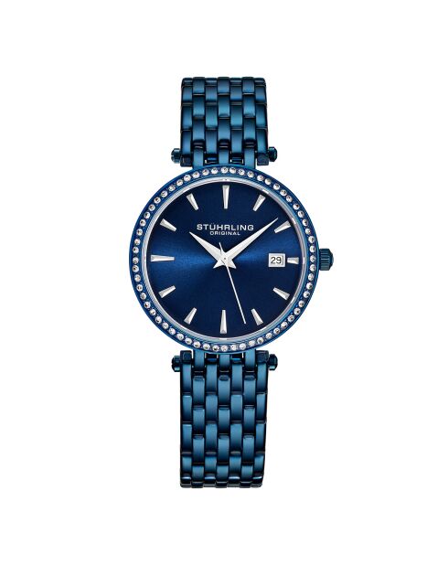 Montre Femme Quartz - Symphony en Acier bleue