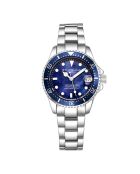 Montre Femme en Acier Quartz Symphony argenté/bleu