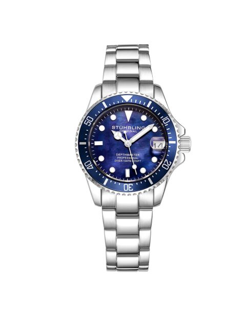 Montre Femme en Acier Quartz Symphony argenté/bleu