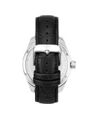 Montre Homme en Cuir Quartz Symphony noire