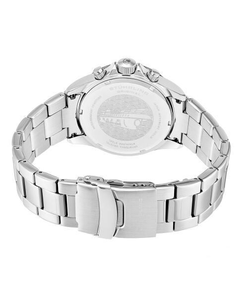 Montre Homme en Acier Quartz Chronographe Monaco argenté/noir