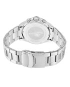 Montre Homme en Acier Quartz Chronographe Monaco argenté/bleu