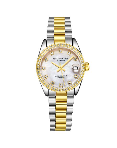 Montre Femme en Acier Quartz Aquadiver argenté/doré