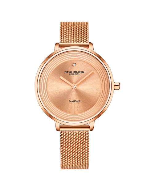 Montre Femme Quartz Symphony en Acier rose