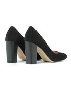 Décolleté Clara in pelle nera con tacco 9,5 cm